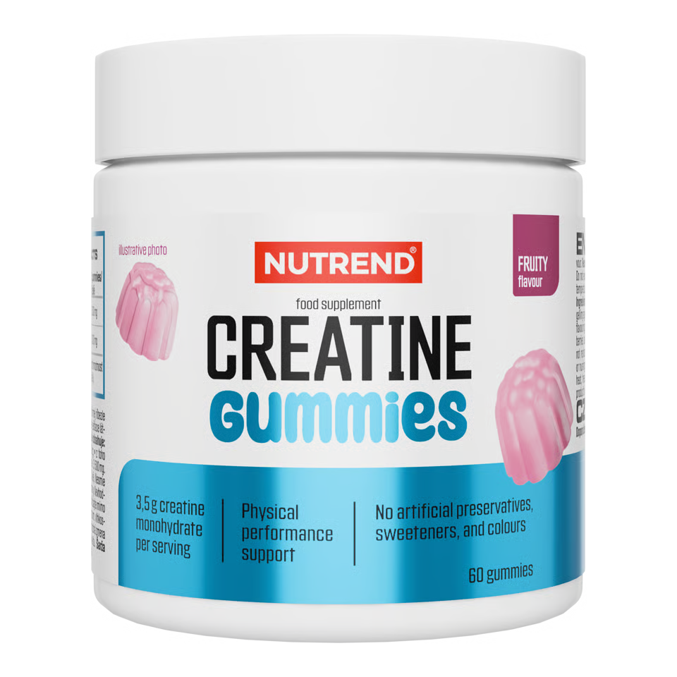 Nutrend Creatine Gummies creatina monoidrato 60 caramelle gommose gusto frutta