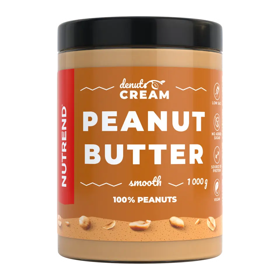 NUTREND DeNuts Cream Peanut Butter 1000 g crema 100% arachidi
