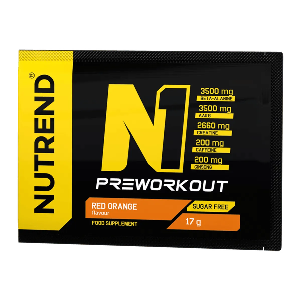 Nutrend N1 pre-workout polvere 17g gusto Arancia Rossa