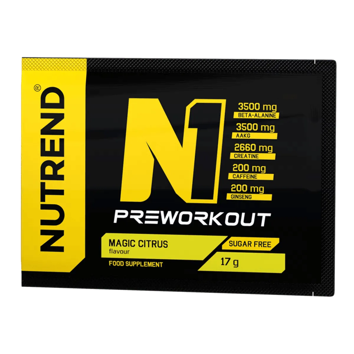 Nutrend N1 pre-workout polvere 17g gusto Magic Citrus