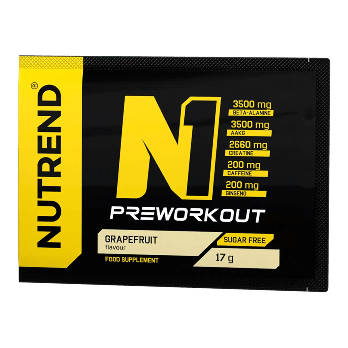 Nutrend N1 pre-workout polvere 17g gusto Pompelmo