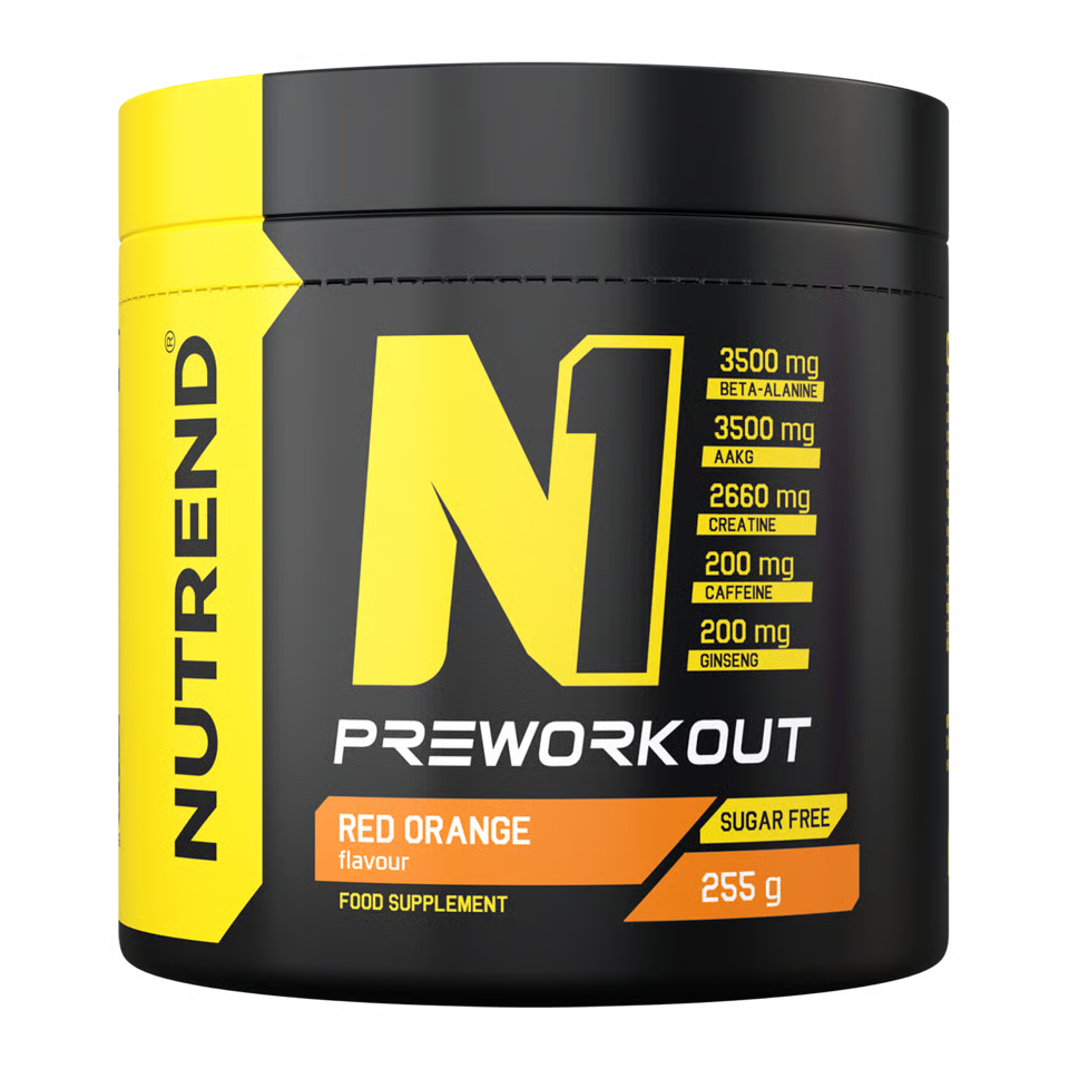 Nutrend N1 pre-workout polvere 255g gusto Arancia Rossa
