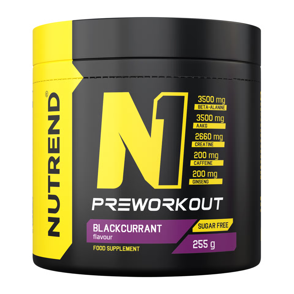 Nutrend N1 pre-workout polvere 255g gusto Ribes Nero