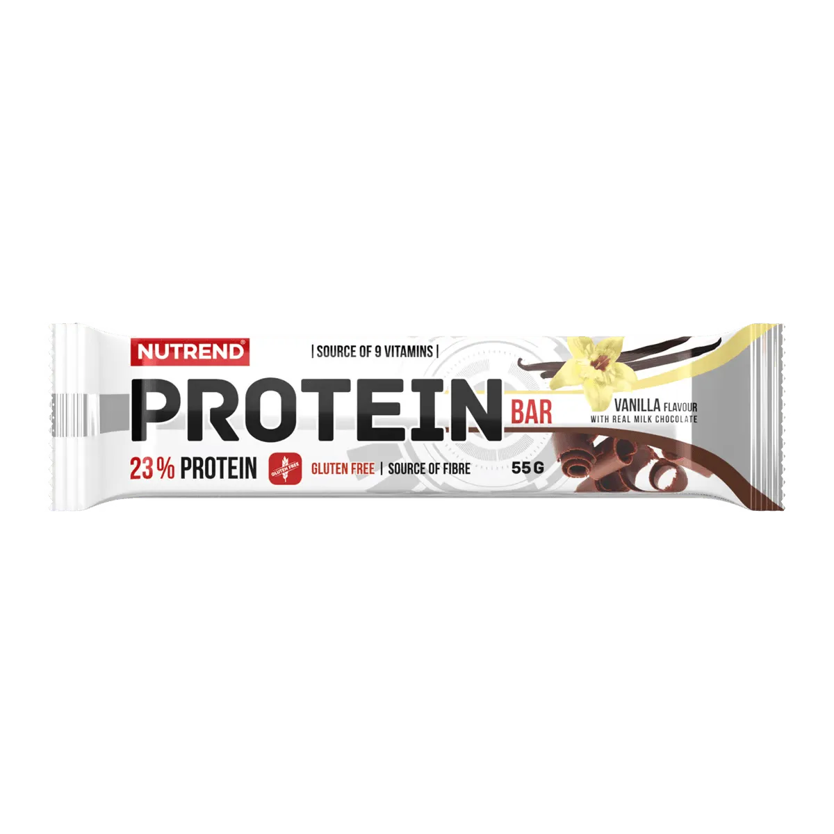 Nutrend Protein Bar barretta 55 g gusto vaniglia ricoperta di cioccolato al latte