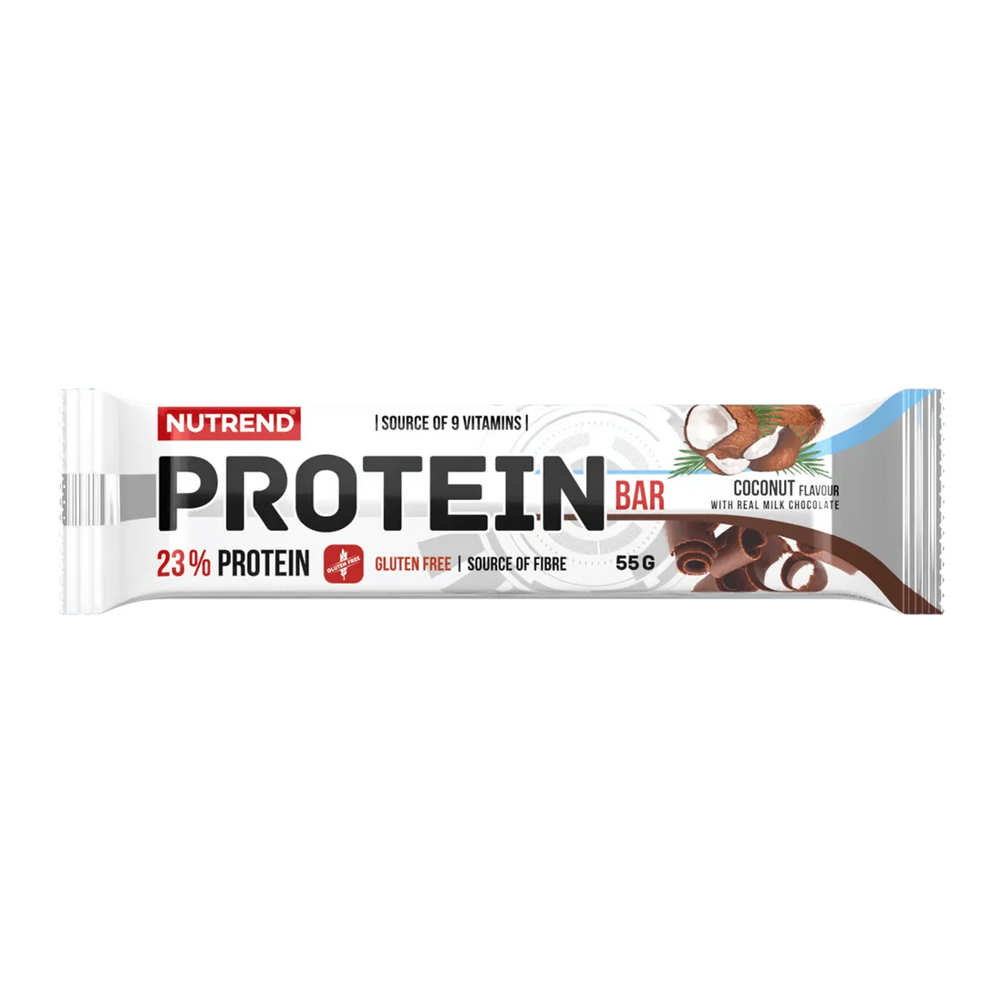 Nutrend Protein Bar barretta 55 g gusto cocco ricoperta di cioccolato al latte