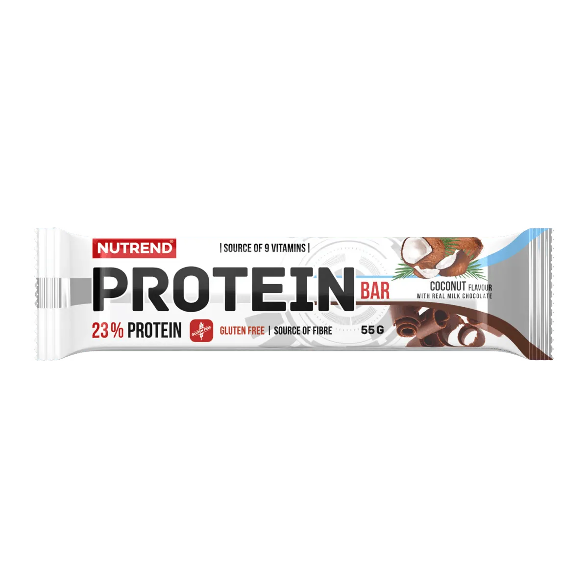 Nutrend Protein Bar barretta 55 g gusto cocco ricoperta di cioccolato al latte