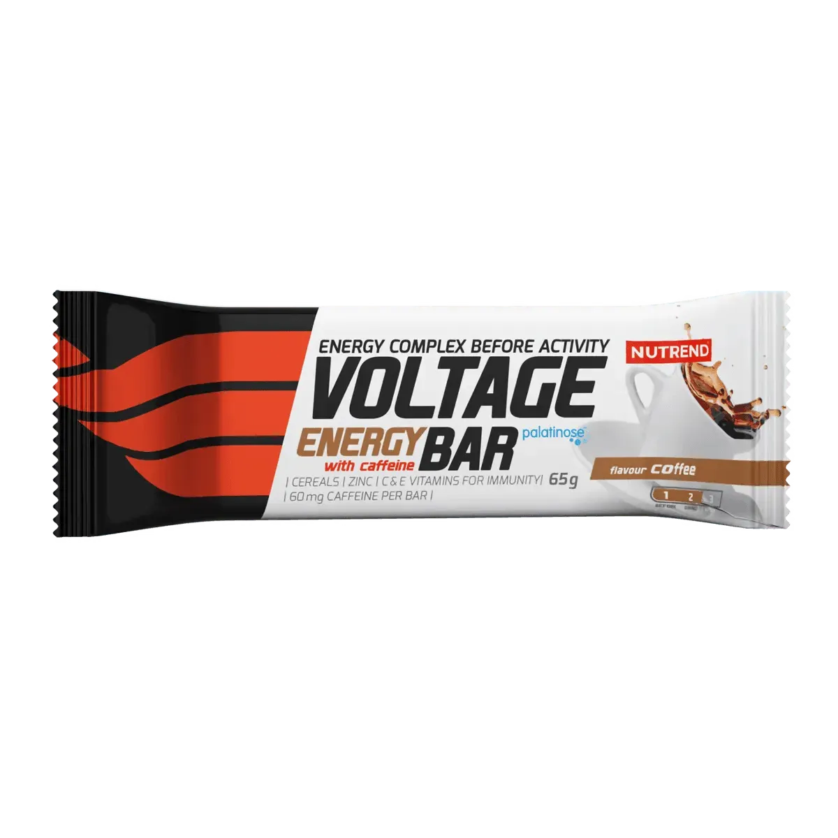 Nutrend Voltage Energy Bar barretta 65g gusto caffè con caffeina