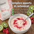 OstroVit Crema di Riso con circa 30 grammi di carboidrati per porzione senza zuccheri aggiunti e adatto a dieta vegana