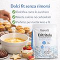 OstroVit Eritritolo 1000g in cucina per dolci fit senza rimorsi, dolcifica come lo zucchero con zero calorie e zero carboidrati netti