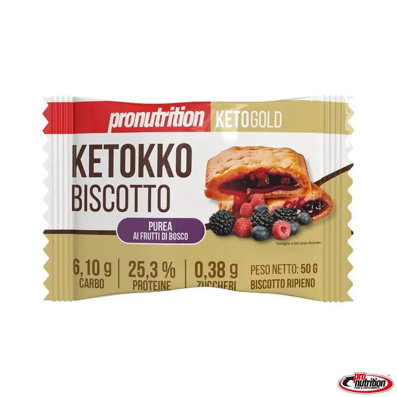 ProNutrition Ketokko biscotto 50g gusto frutti di bosco