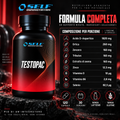 Self Testopac formula completa con acido D-aspartico, ortica, zenzero, tribulus, avena, zinco, vitamina D, vitamina B6 e selenio