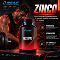 Self Omninutrition Testopac integratore con zinco, vitamina D e vitamina B6, 120 capsule
