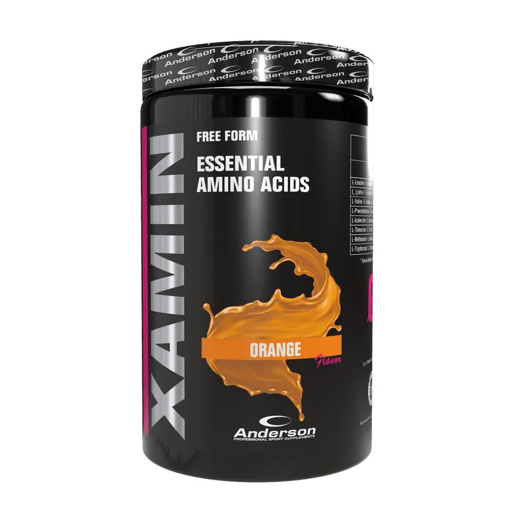 anderson research xamin eaa 312 g gusto arancia barattolo fronte aminoacidi essenziali