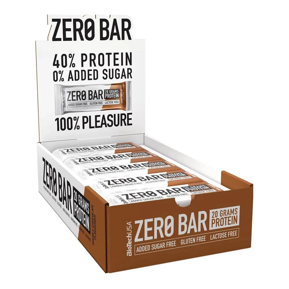 zero_bar_50g doppio cioccolato biotechusa